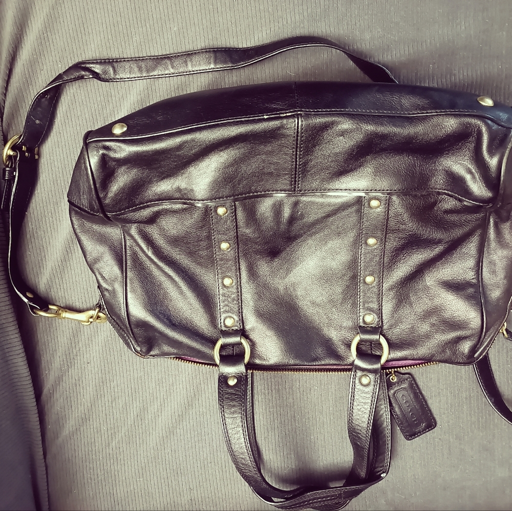 Vintage coach black purse